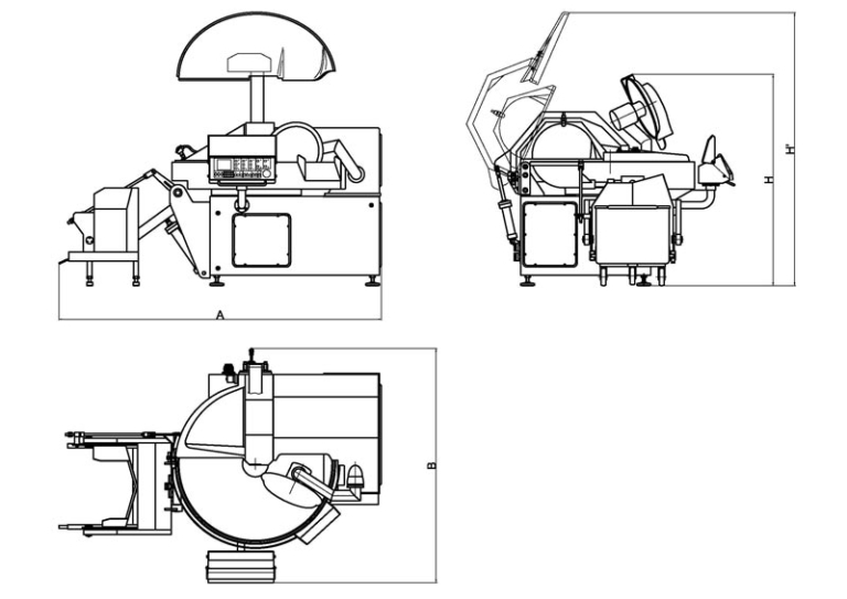 Meat cutter CUT 200 C&C Food Packaging